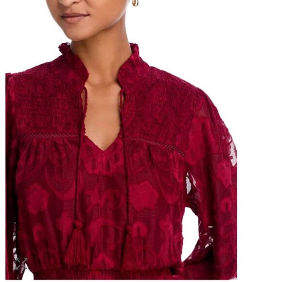 AQUA Lace Tiered Dress Size XS - Picture 6 of 13